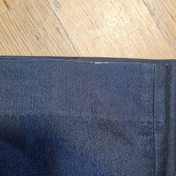 Vtg Express Editor Trouser Pants Womens 6 Dark Wash Stretch Denim Career Y2K - Picture 11 of 11